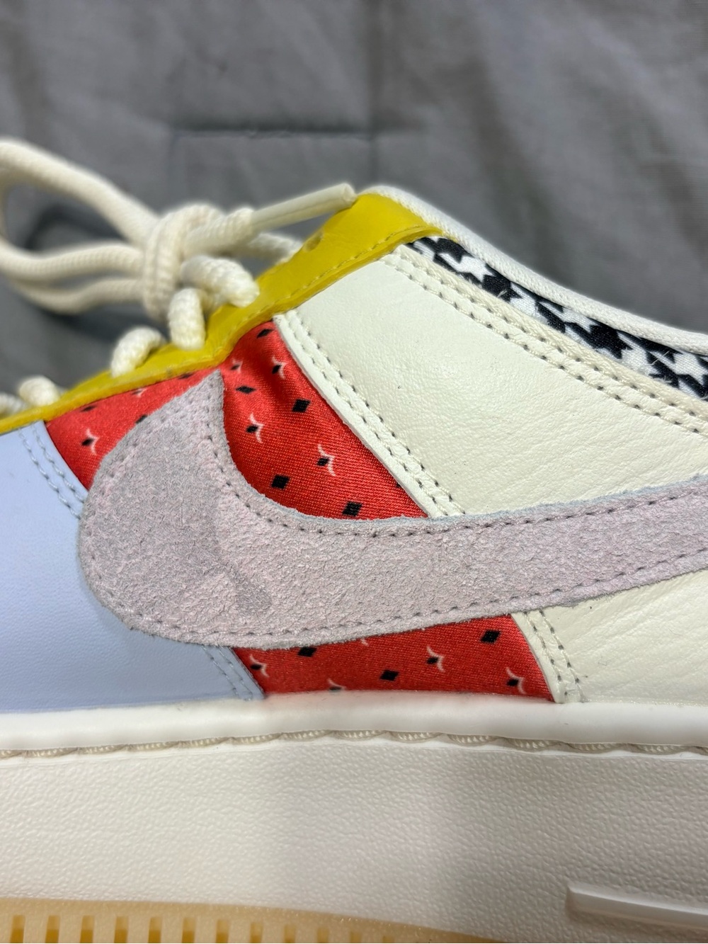 Nike Women's Air Force 1 Shadow Patchwork Multicolor DM 8076100 Low Top Sz 8.5 - Picture 8 of 11